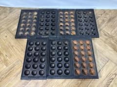 ◇たこ焼き◇鉄板7枚◇18個◇18穴◇業務用◇SHIBATA◇屋台◇鉄板のみ