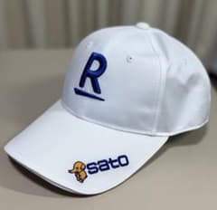 試着しただけの品】稲見萌寧仕様デザイン楽天ロゴキャップ - メルカリ