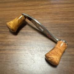 ハンドメイドウッドハンドルノブ ハネダクラフト アブ2500c 2501c ①