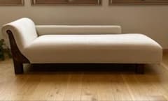 カウチソファー】アンティーク クッション、布地張り替え - メルカリ