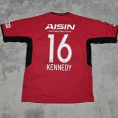 名古屋グランパス 11-12 ケネディ ユニフォーム XO レッド ルコック 鯱