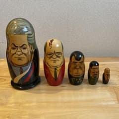 ロシア政治家マトリョーシカ 5個セット - メルカリ