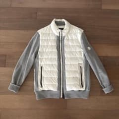 ジーフォア ホワイト・グレー ダウンジャケット - メルカリ