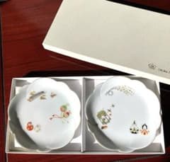 大倉陶園 ひな祭り柄 銘々皿ペア ケーキ皿 - メルカリ