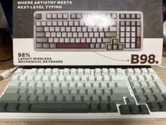 YUNZII B98 ワイヤレスメカニカルキーボード（キーキャップ変更