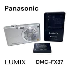 Panasonic LUMIX DMC-FX37 デジカメ コンデジ シルバー - メルカリ