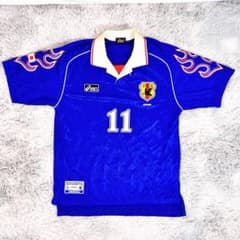 アシックス 日本代表 ユニフォーム フランスW杯 炎モデル 三浦知良