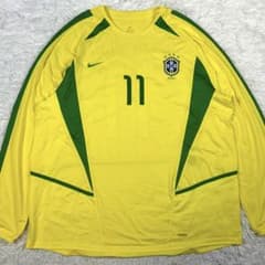 ナイキ ロナウジーニョ ブラジル代表 11 長袖 ユニフォーム 2002年 XL