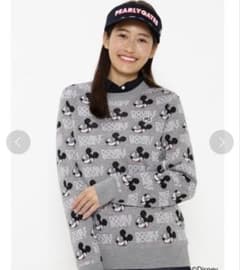 パーリーゲイツ】ミッキーDOUBLE BOGEY クルーネックニットサイズ1