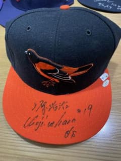 上原浩治 直筆サイン入りキャップ MLBデビュー 証明書付き - メルカリ