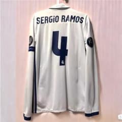 16-17 レアル・マドリード SERGIO RAMOS 長袖 シャツ 4番 - メルカリ