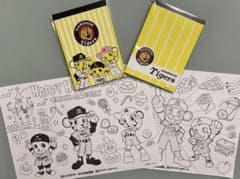 非売品 阪神タイガース メモ帳 2冊 ぬり絵 2枚 - メルカリ