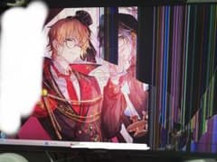 ジャンク品】AMZFAST 24インチ ゲーミングモニター 本体 【画面割れ