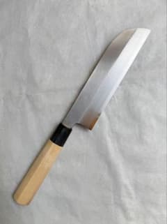 堺刃物 薄刃 鎌型 包丁 白鋼 7寸 水牛角柄 - メルカリ