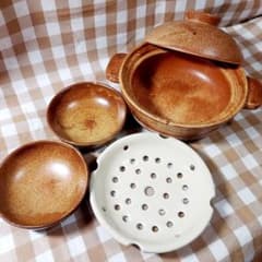 土鍋 長谷園 蒸し器 取り皿 マディ Madu 7号 2人用 - メルカリ