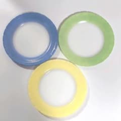 ビンテージ ペタルウェア マクベスエバンス ミルクガラス ディナー