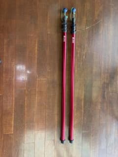 LOGOS アルミポール 2本セット レッド - メルカリ