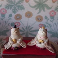 猫の日♡限定m(=✧ω✧=)m✧ ✧ ✧ 白猫♡白猫 猫ひな人形 小 - メルカリ