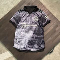 8SM1 【マンチェスターユナイテッド】襟付き ゲームシャツ 古着used