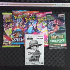 ポケモン・ワンピースカードパック8個セット - メルカリ