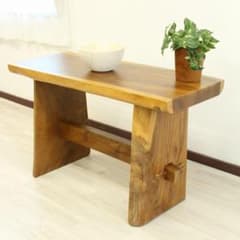 訳あり アウトレット コンソールテーブル 洗面台 モンキーポッド 無垢