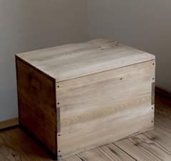 古い蓋つき木箱 レトロ 収納箱 古道具 アンティーク - メルカリ