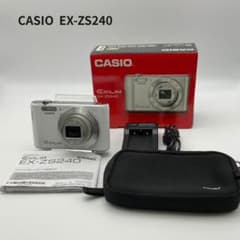 簡易動作確認済】カシオ CASIO EXILIM EX-ZS240 ホワイト - メルカリ