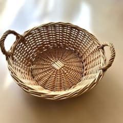 レア新品】キャトルセゾン 天然素材 籐（ラタン）バスケット フランス