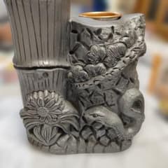 菊間瓦 花器 花入 花瓶風 錦松瓦 - メルカリ