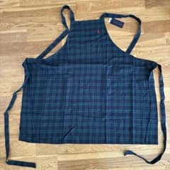 未使用タグ付き ラルフローレン ブラックウォッチエプロン 綿100