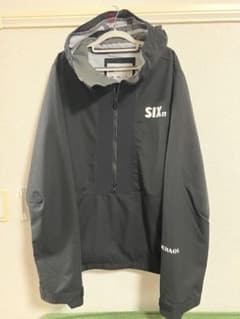 24-25限定SIX スノーボードウェア ブラック Lパンツセットアップ