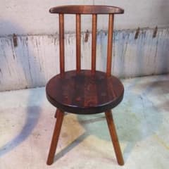 矢澤金太郎 指物 ダークブラウン 天然木スピンドルチェア 手作り家具