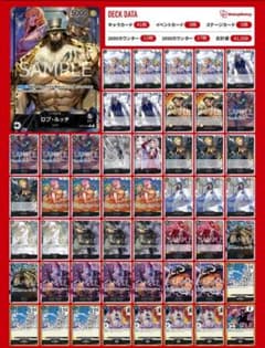 ワンピースカード 黒ルッチデッキ パラレル スリーブ付き - メルカリ