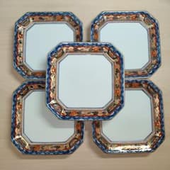 有田焼 賞美堂 其泉 極錦金彩 古伊万里様式 日肥昭和年製 5枚 セット