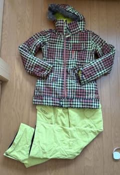 Burton スノーボードウェアセット M チェック柄 - メルカリ