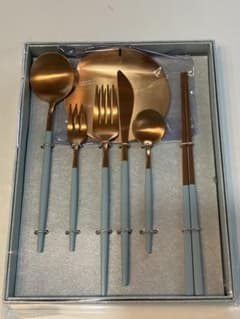 未使用品 ラッキーウッド エデン廃盤品 ディナーカトラリーセット 40μ