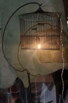 Vintage 〜 鳥かご型 バードケージフロアランプ・USAニューヨーク