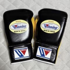 井上尚弥】Winning ボクシンググローブ 8 oz 黒/黄 - メルカリ