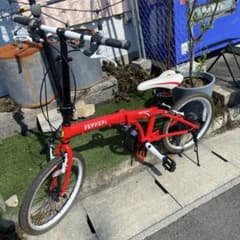 美品⭐️フェラーリ 折りたたみ自転車 20インチ レッド - メルカリ