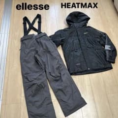 美品 エレッセ スノーウェア 上下セットM ヒートマックス ゴールド