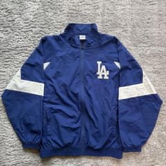美品MLB Los Angeles Dodgers ナイロンジャケット ブルー - メルカリ