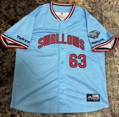 増田珠選手 XLサイズ クルーユニフォーム2024 スワローズ 刺繍 - メルカリ