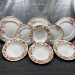 ノリタケ ハートフォード プレート スープ ピンク ローズ バラ - メルカリ