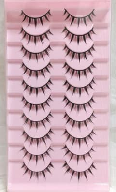 つけまつげ 10ペア ナチュラルロング ふわ束感 自然盛れ(321) - メルカリ