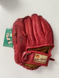 長嶋茂雄 サイン刻印 ゼネラル ミスタージャイアンツ 赤 グローブ