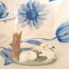 リヤドロ 写真立て フォトフレーム うさぎ 木 森 かわいい 置物 - メルカリ