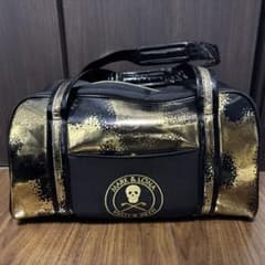 ほぼ未使用】MARK & LONA ボストンバッグ ゴールド - メルカリ