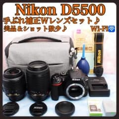 Nikon D5500✨Wレンズ✨美品＆S数少✨スマホ転送OK✨一眼レフカメラ