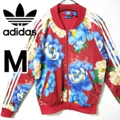 アディダス 牡丹 花柄 スーパースター トラックジャケット ジャージ