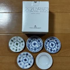 希少 ロイヤルコペンハーゲン グリーン フルレース ハーフレース 豆皿